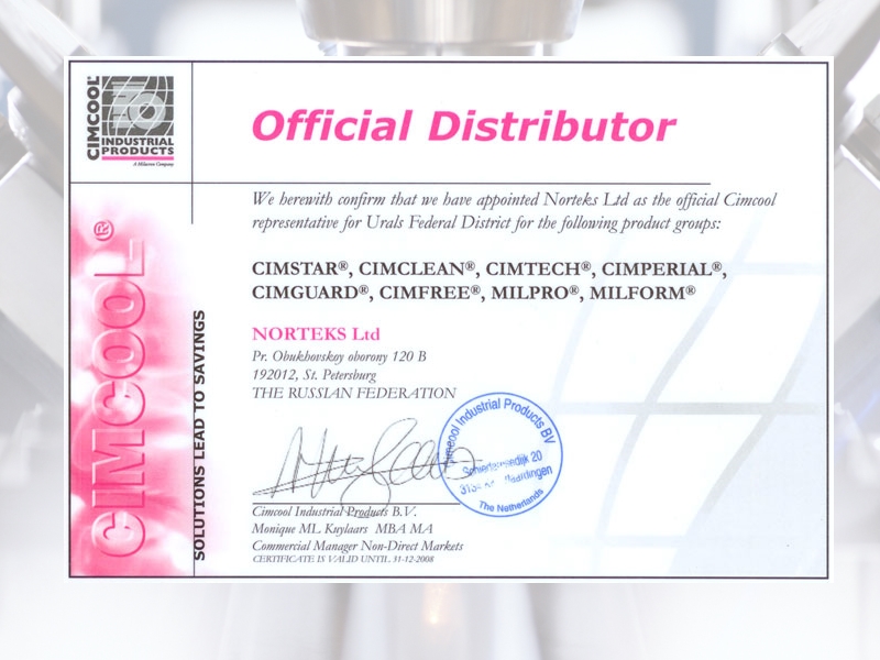 Official Distributor Cimcool